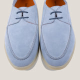 Lecce Light Blue (Santorini) Suède Derby
