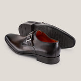 NY24 - Zadelbruine Leren - Gespschoenen