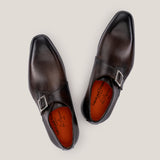 NY24 - Zadelbruine Leren - Gespschoenen