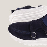 Soho 02 V² - Donkerblauwe Suède - Sneakers