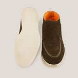 Andora - Camouflage Groene Suède - Loafer Boots