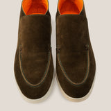 Andora - Camouflage Groene Suède - Loafer Boots