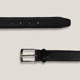 Kalfsleren Riem - Zwart