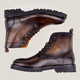Bolzano24 - Zadel Bruin Patina Leren - Laarzen