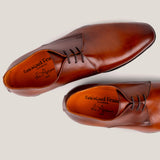 Boston24 - Cognac Bruin Leren - Derby Schoenen