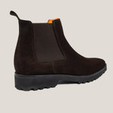 Chelsea24 - Donkerbruine Suède - Chelsea Boots