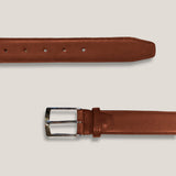 Kalfsleren Riem - Cognac Antique Bruin