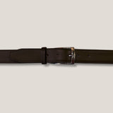 Kalfsleren Riem - Donkerbruine Patina