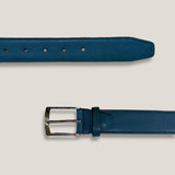 Kalfsleren Riem - Jeans (Denim) Blauwe