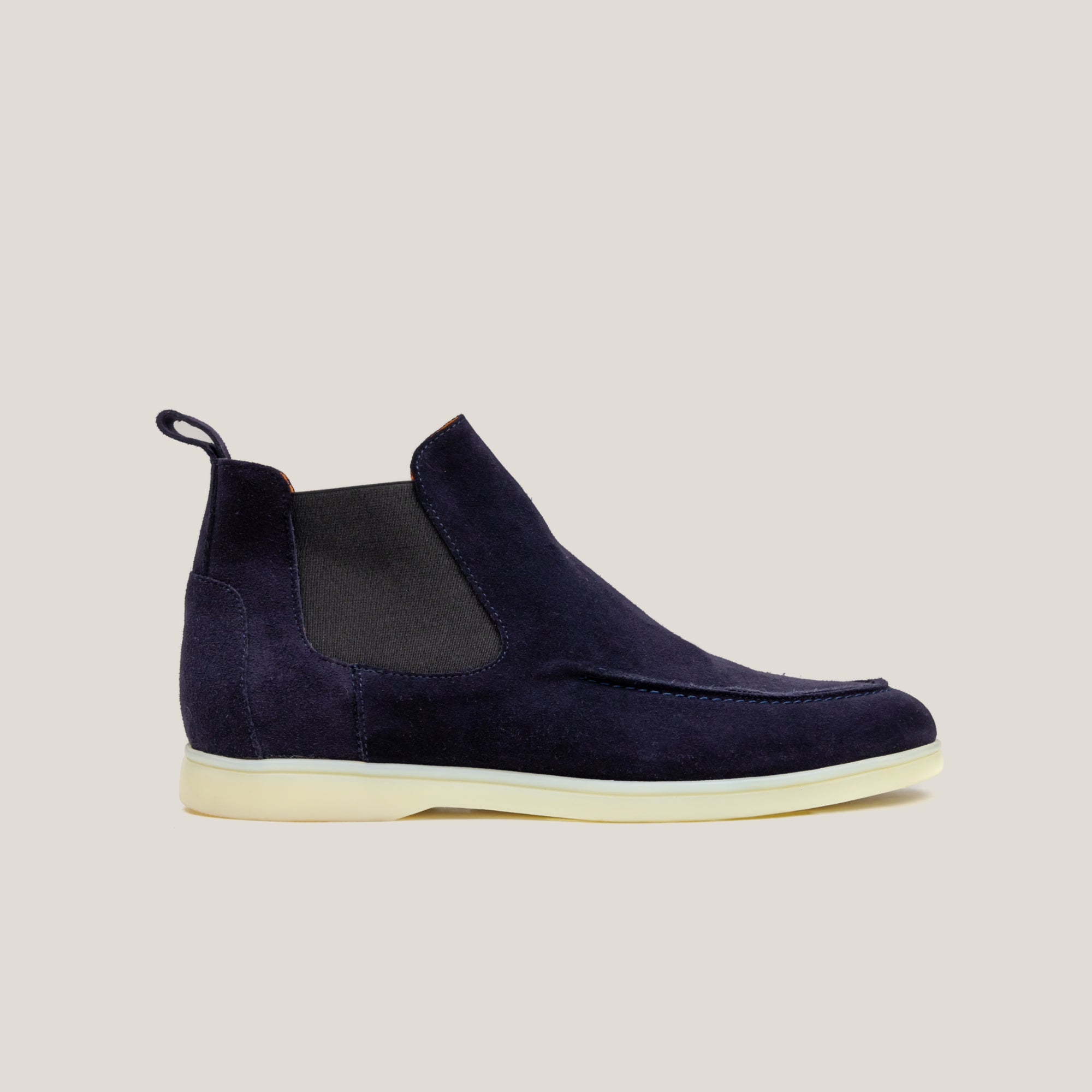 Livorno - Donkerblauwe Suède - Chelsea Boots