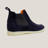 Livorno - Donkerblauwe Suède - Chelsea Boots