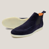 Livorno - Donkerblauwe Suède - Chelsea Boots