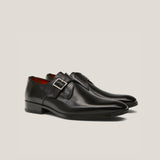 NY24 - Zwarte Leren - Gespschoenen