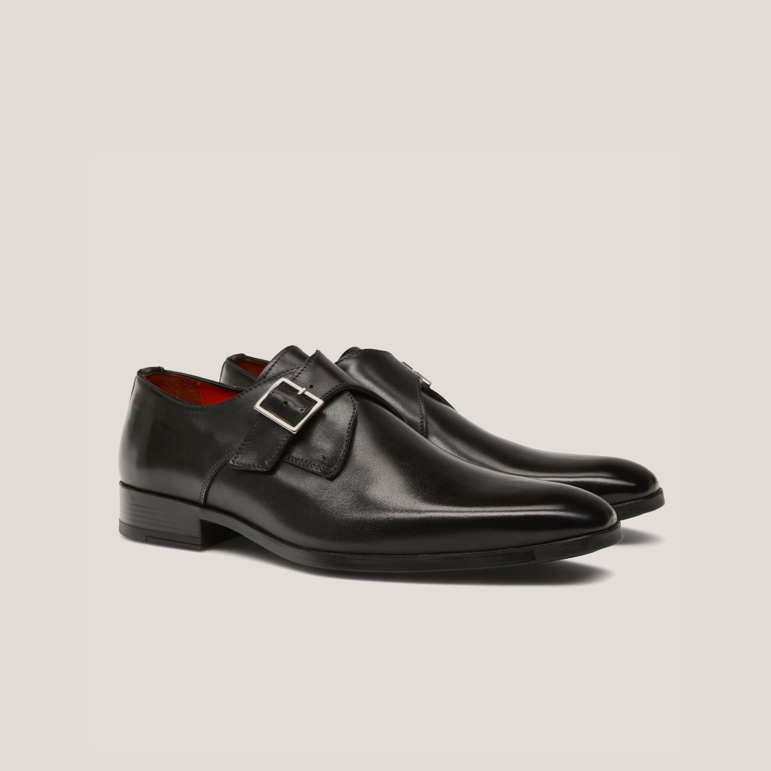 NY24 - Zwarte Leren - Gespschoenen
