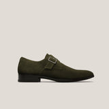 NY24 - Camouflage Groene Suède - Gespschoenen
