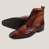 Ravenna - Cognacbruine Leren - Balmoral Boots