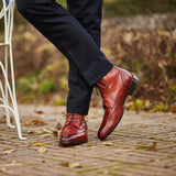 Ravenna - Cognacbruine Leren - Balmoral Boots
