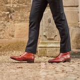 Ravenna - Cognacbruine Leren - Balmoral Boots