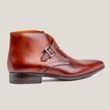 Stockholm - Cognac Bruin Leren - Monk Strap Boots