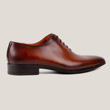 Vienna24 - Cognac Bruin Patina Leren - Whole cut Oxfords