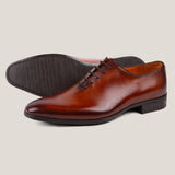 Vienna24 - Cognac Bruin Patina Leren - Whole cut Oxfords