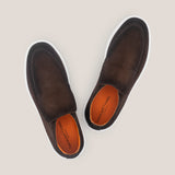 Andora - Donkerbruine Suède - Loafer Boots