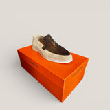 Capri - Cappuccino Suede with Brown Croco - Size 39