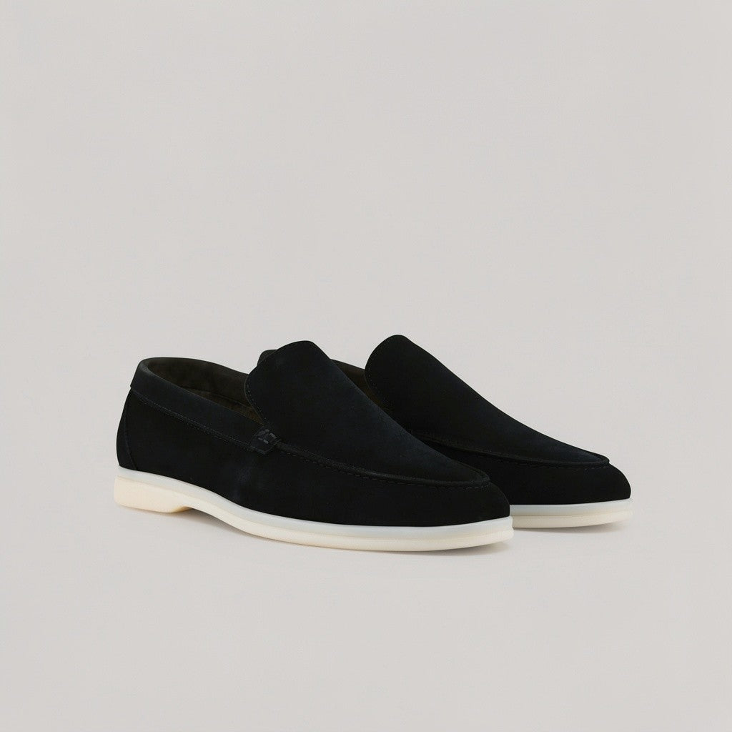 Capri - Zwarte Suède - Loafers