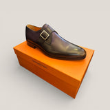 NY24 - Deep Purple Leather Edge Patina - Size 43