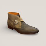 Stockholm - Desert Suede & Charcoal Grained Leather - Size 42