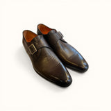 NY24 - Cognac Brown Patina Leren - Maat 42
