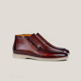 Andora - Cognac Patina Kalfsleer - Loafer Boots