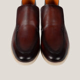 Andora - Cognac Patina Kalfsleer - Loafer Boots