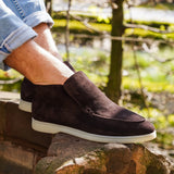 Andora - Donkerbruine Suède - Loafer Boots