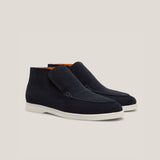 Andora - Donkerblauwe Suède - Loafer Boots