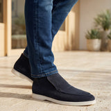 Andora - Donkerblauw Suède - Loafer Boots