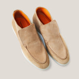 Andora - Light Beige Suède - Loafer Laarzen