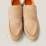 Andora - Light Beige Suède - Loafer Laarzen