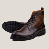 Bolzano24 - Zadel Bruin Patina Leren - Laarzen