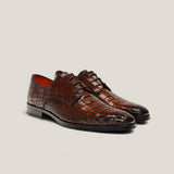 Brescia - Terra d'Oro Patina Croco - Derby Schoenen