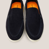 Capri - Donkerblauwe Suède - Loafers 