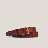 Leer Riem - Cognac (1661) Lichtbruin Croco