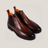 Livorno Country - Cognac Bruin Patina Leer - Chelsea Boots