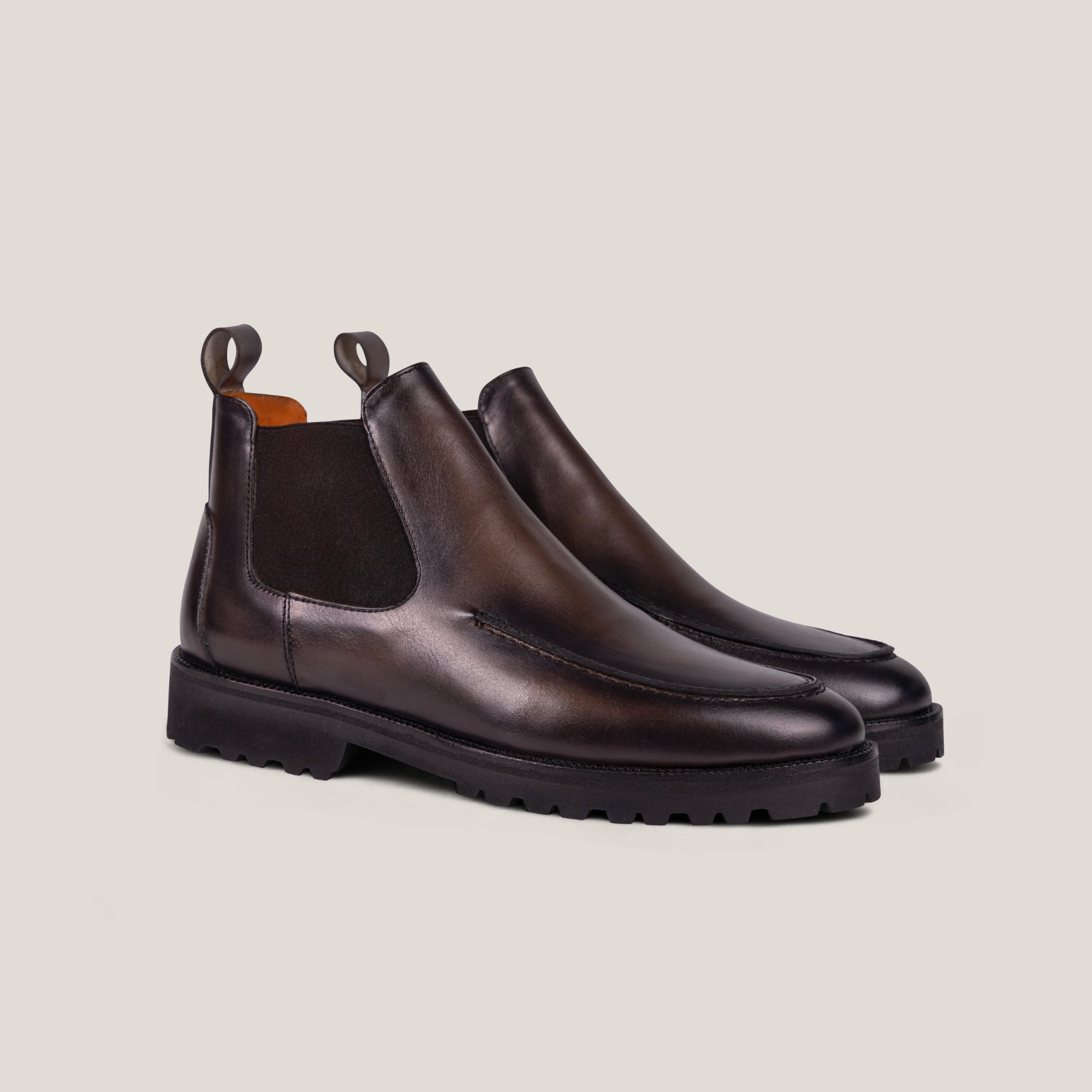 Livorno Country - Zadelbruin Patina Leer - Chelsea Boots