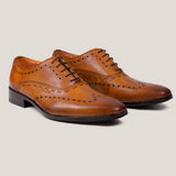 Naples - Cognac Lichtbruine Leren - Brogues