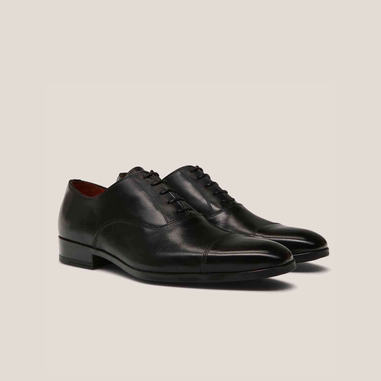 Oxford24 - Zwarte Laren - Cap Toe Oxfords