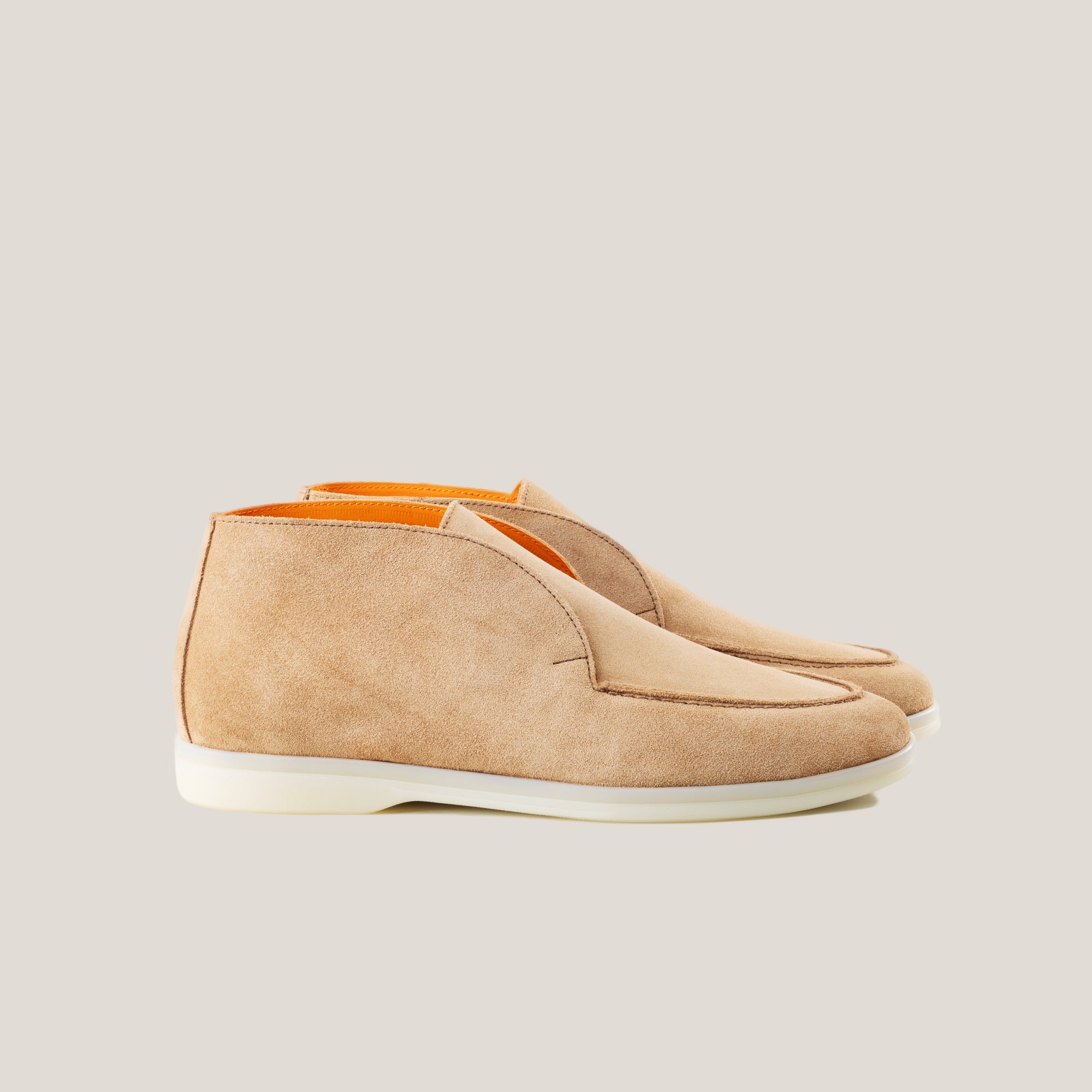 Savona - Lichtbeige suède - Loafers