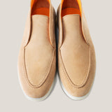Savona - Lichtbeige suède - Loafers